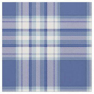 Shades of Blue Color Palettes Seamless Plaid Fabric