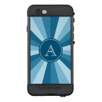Shades of Blue Color Wheel Monogram LifeProof NÜÜD iPhone 6s Case
