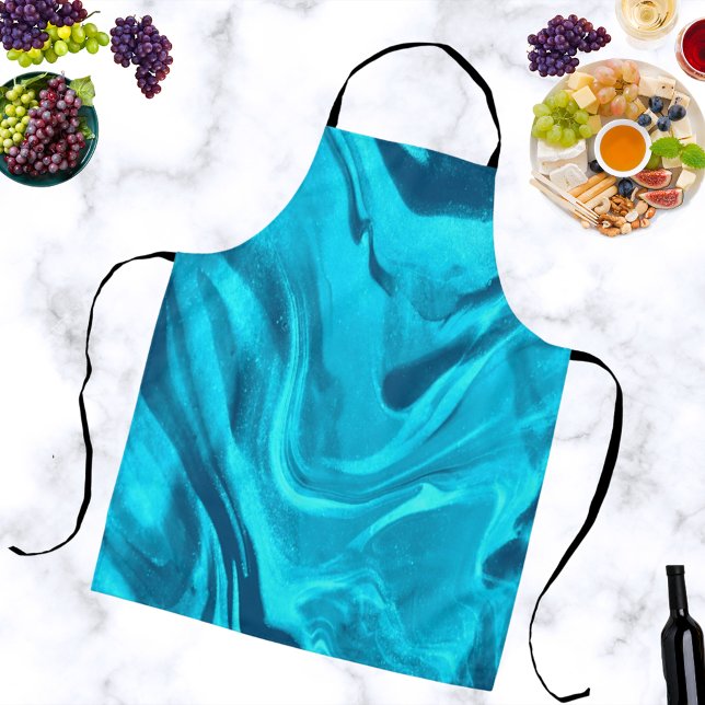 Shades Of Blue Colorful Chef  Apron (Creator Uploaded)