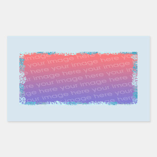 Shades of Blue Dots, Sparkles Add Photo Stickers