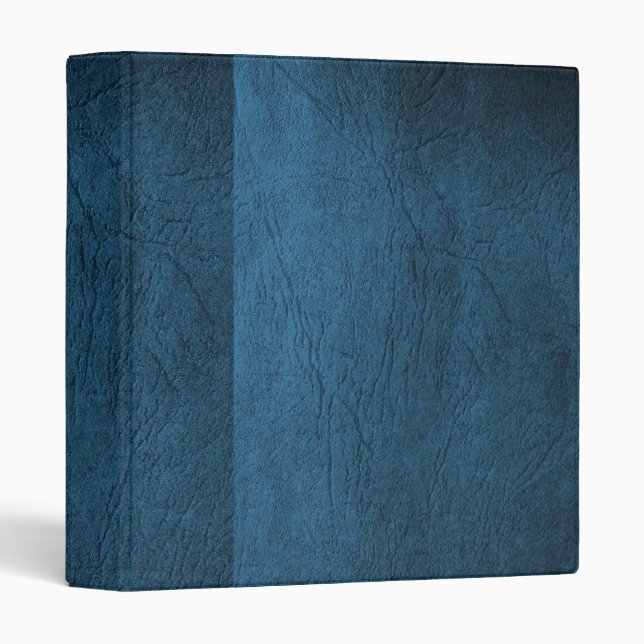 Shades of blue-Faux Leather Binder/Album 3 Ring Binder (Front/Spine)