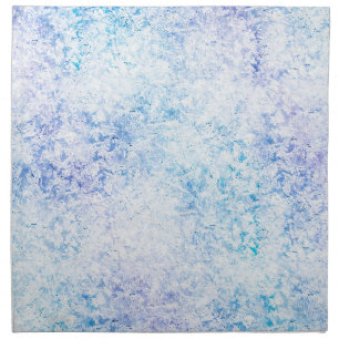 Shades of blue frost cloth napkins