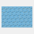Shades of Blue - Graduate Patterns Wrapping Paper Sheets | Zazzle