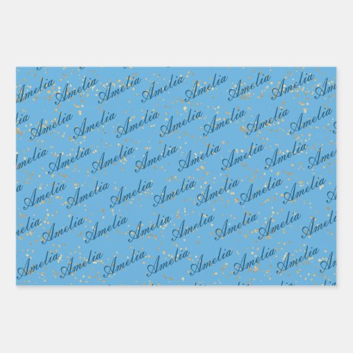Shades of Blue - Graduate Patterns Wrapping Paper Sheets | Zazzle