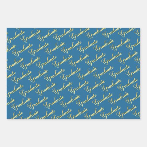 Shades of Blue - Graduate Patterns Wrapping Paper Sheets | Zazzle