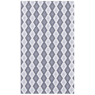 Shades of blue gray diamond pattern tablecloth