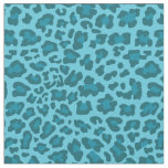 Shades of Blue Leopard Fabric