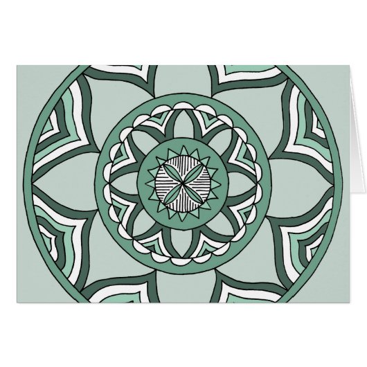 Shades of Blue Mandala Cards (Front Horizontal)