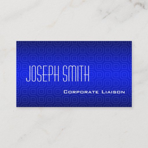 Customizable Shades of Blue Modern Standard Business Cards