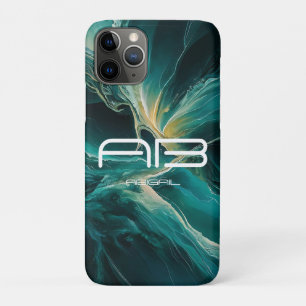 Shades of Blue: Ocean Dreams Personalizable iPhone 11 Pro Case