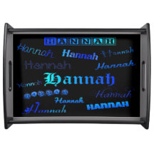 Shades of Blue on Black - Hannah