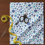 Shades of Blue Polka Dots Fabric