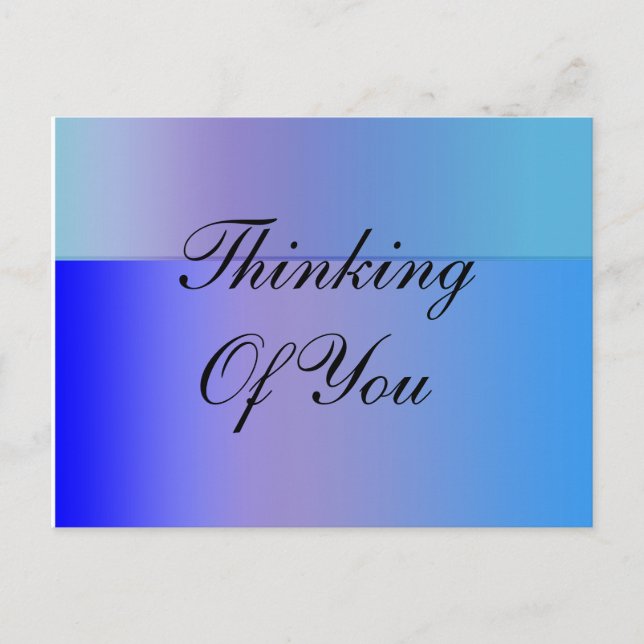 Shades of Blue Postcard (Front)