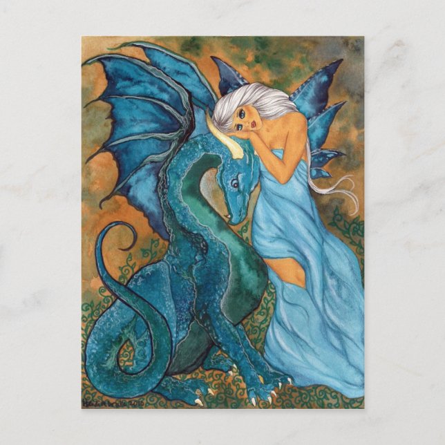 Shades of Blue Postcard (Front)