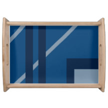 Shades of blue serving tray