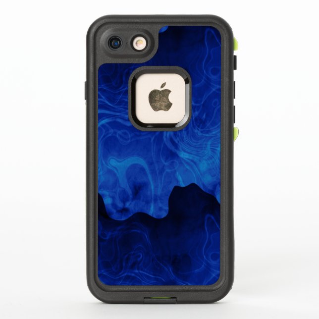 Shades of Blue Smoke LifeProof iPhone Case (Back)