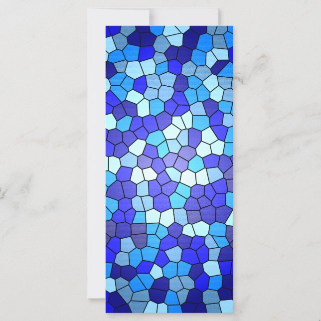 Shades Of Blue Stained Glass by Shirley Taylor (Front)