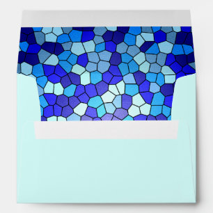 Shades Of Blue Stained Glass by Shirley Taylor Envelope