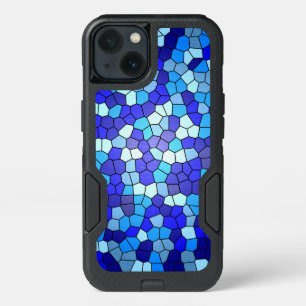 Shades of Blue Stained Glass by Shirley Taylor iPhone 13 Case