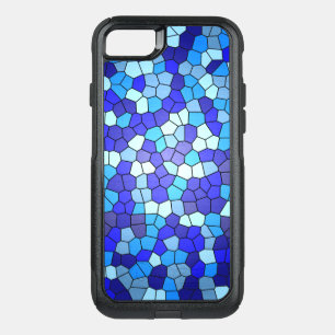 Shades of Blue Stained Glass by Shirley Taylor OtterBox Commuter iPhone SE/8/7 Case
