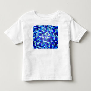 Shades Of Blue Stained Glass by Shirley Taylor Toddler T-shirt