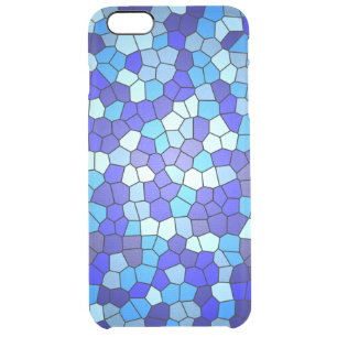 Shades Of Blue Stained Glass by Shirley Taylor Clear iPhone 6 Plus Case