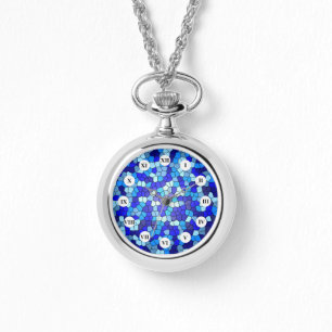Shades Of Blue Stained Glass by Shirley Taylor Watch