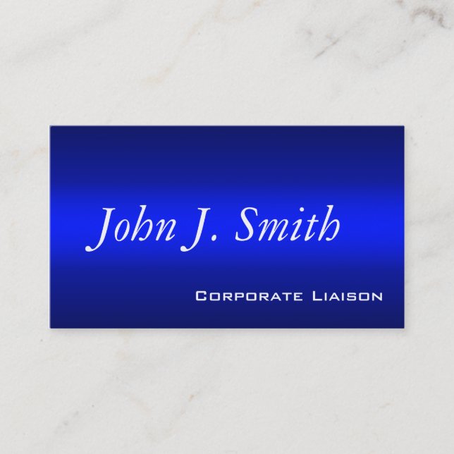 Shades of Blue Standard Business Cards (Front)