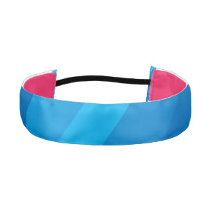 Shades of Blue Striped Hairband Headband