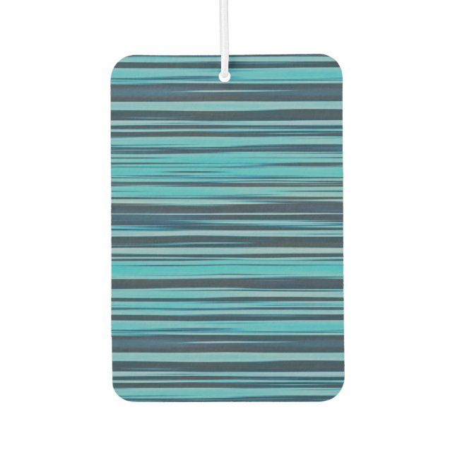 shades of blue stripes air freshener (Front)