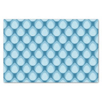 Shades of Blue Teardrop Geometric Pattern Tissue Paper