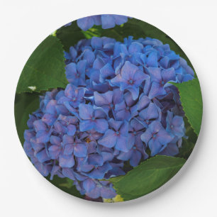 Shades Of Blue - The Blue Hydrangea Paper Plates