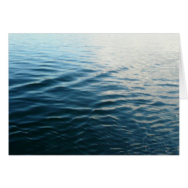 Shades of Blue Water Abstract Nature Photography (Front Horizontal)