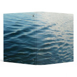 Shades of Blue Water Abstract Nature Photography 3 Ring Binder
