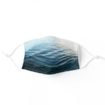 Shades of Blue Water Abstract Nature Photography Adult Cloth Face Mask