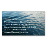 Shades of Blue Water Abstract Nature Photography Business Card Magnet