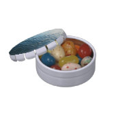 Shades of Blue Water Abstract Nature Photography Candy Tin (Opened)