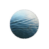 Shades of Blue Water Abstract Nature Photography Candy Tin (Top)