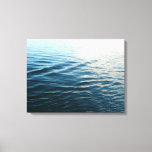 Shades of Blue Water Abstract Nature Photography Canvas Print