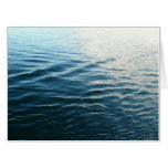 Shades of Blue Water Abstract Nature Photography Card