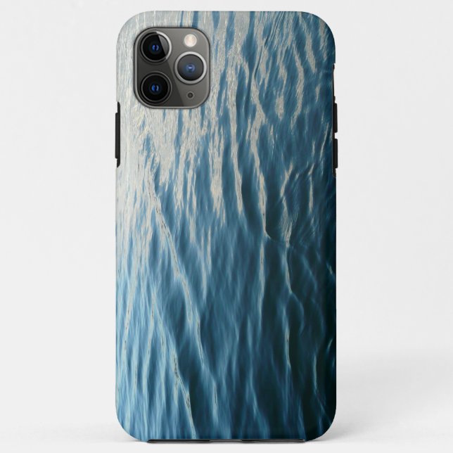 Shades of Blue Water Abstract Nature Photography Case-Mate iPhone Case (Back)