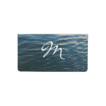 Shades of Blue Water Abstract Nature Photography Checkbook Cover