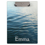 Shades of Blue Water Abstract Nature Photography Clipboard