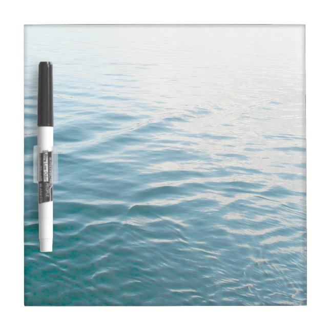 Shades of Blue Water Abstract Nature Photography Dry-Erase Board (Front)