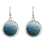 Shades of Blue Water Abstract Nature Photography Earrings