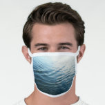 Shades of Blue Water Abstract Nature Photography Face Mask