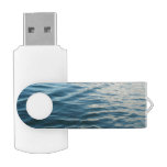 Shades of Blue Water Abstract Nature Photography Flash Drive