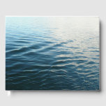 Shades of Blue Water Abstract Nature Photography Guest Book