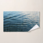 Shades of Blue Water Abstract Nature Photography Hand Towel