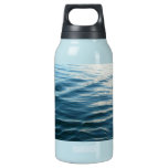 Shades of Blue Water Abstract Nature Photography Insulated Water Bottle